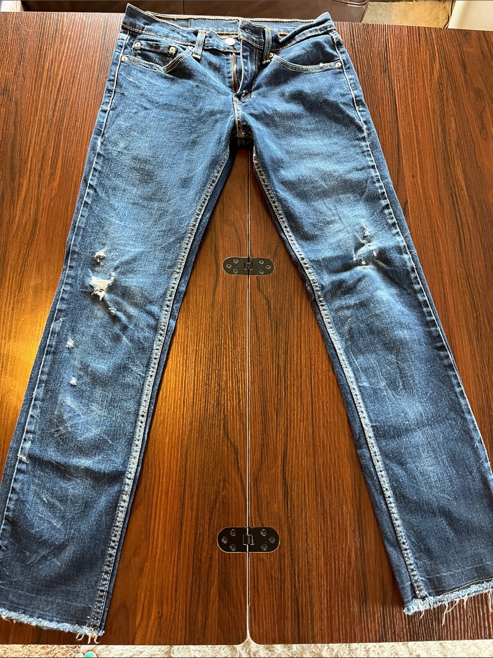 Men's Levi’s 511 Distressed Slim Jeans 29x30